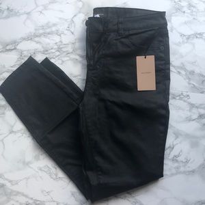 Halogen black coated skinny jeans
